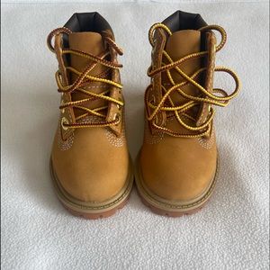 Timberland Baby Toddler Hard Bottom Wheat Boots Size 4C